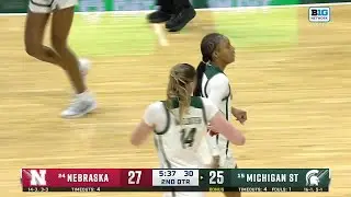 Rashunda Jones Makes it Look Easy vs. Nebraska | Michigan State Women's Basketball