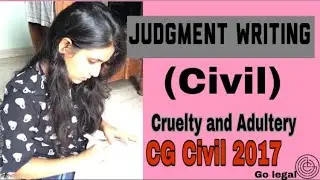 Civil Judgment writing - 4 || Tutorial || Go legal
