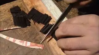 Тест клинка якута из подшипника