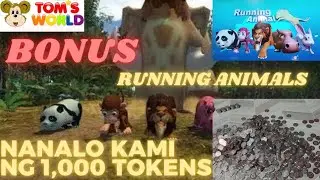 Hack and Tricks saRunning Animals nanalo kami ng 1,000pcs. tokens (Tom's World)