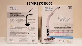 Ottlite Wireless Charging Desk Lamp with color changing base