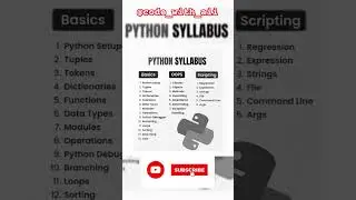 Dive into Python coding! #PythonSyllabus #shortsvideo #trending