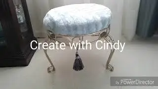 DIY Plant stand to Ottoman