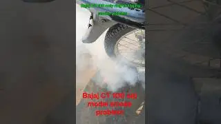 Bajaj CT 100 only ring change Apna auto service #bike #scross #motorcycle #india#modified
