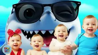 Baby Shark Dance Party with Real Babies & Mama Shark! 🐬🌊 Tinker Twirl Kids