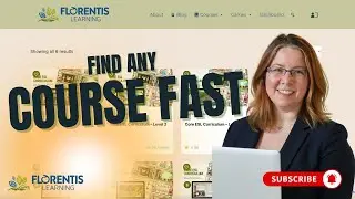 How to Quickly Find Courses in Florentis Learning | ESL Teacher Walkthrough