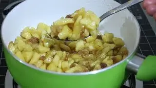 طريقة  تحضير التفاح معسل لمختلف الحشوات فطائر  كيكات و .. Pomme au caramel facile et rapide