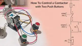 How to Control a Contactor Using START & STOP Push Buttons (Real Wiring + Diagram)