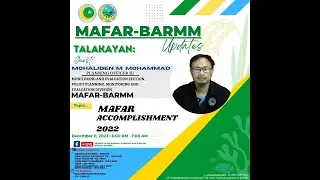 MAFAR-BARMM UPDATES | 11 DECEMBER 2022