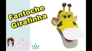 Fantoche fácil em feltro - girafinha Gigi em feltro