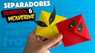 Deadpool and Wolverine bookmarks 😁 - Easy origami 😉
