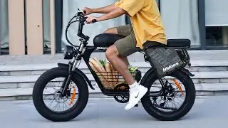 Hidoes B9 Electric Bike 750W Motor 48V 33.8AH Battery 20 inch Fat Tire Adult Electric Bicycle
