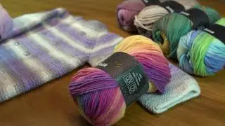 Wollbiene Batik Produktvorstellung von Strickwolle mit traumhaftem Farbverlauf f&uuml;r Strickliebhaber