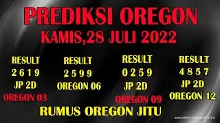 PREDIKSI OREGON 28 JULI 2022 | BOCORAN ANGKA OREGON 03 | OREGON 06 | OREGON 09 | OREGON 12