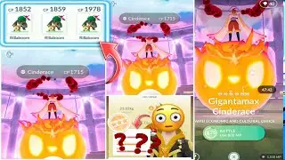 3 Gigantamax Rillaboom vs New Gmax Cinderace in Raid pokemon go | The GMAX Cinderace Event.. 🥰