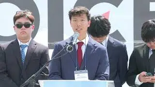 KCC2G 2023 Intern Caleb Jang being Voice for Freedom for North Korea Human Rights