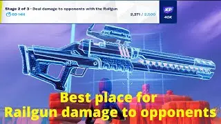 Best place to-- Deal Damage to opponents with the Railgun.