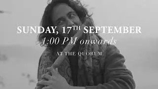 Kartikeya & Makrand - Invitation for 17th September Performance at the Quorum Club Gurgaon