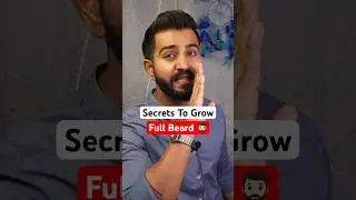 Secret To Grow Full Beard 🧔🏻&zwj;♂️|| Tips to grow a beard naturally || #shorts