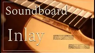 Inlay to Cover a Repair - part II: making it symmetrical. Classical Guitar