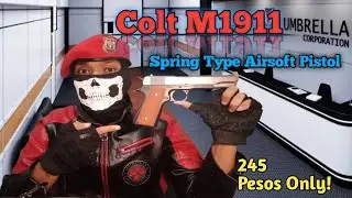 Colt M1911 Spring Type Airsoft Pistol Unboxing from Shopee #1911AirsoftPistol