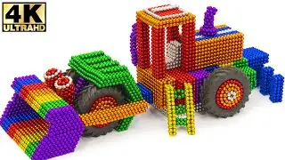 Diy tractor trolley | machine bulldozer harrow | @MagnetChallenge