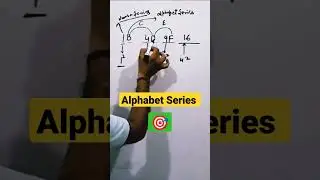 alphabet series reasoning for ssc cgl cpo mts रेलवे #short