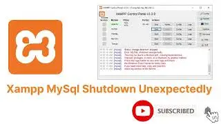 [Fixed] Xampp Error :  Mysql Shutdown Unexpectedly 2024 UPDATE | 5 Steps Solve MySQL Error Xampp
