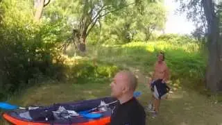 Doppio tentativo di bagno nel fiume Tirino