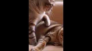 Spa Day   Cat Kneading the Dog's Back! 💆