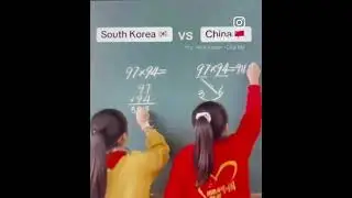 China versus South Korea. Maths #china #korea #chinese #korean #gaming #games #funny