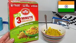 MTR Khatta Meetha Poha Instant Meal (Indian Food Review) MTR एमटीआर इंस्टेंट खट्टा मीठा पोहा