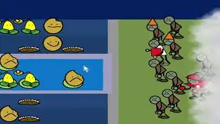 NO Mushrooms Challenge - PvZ Paint Pak - Survival Fog #1 - Plants vs Zombies Gameplay