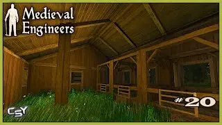 Medieval Engineers - 20 - Stables For Our Horse | Amazing Building, Survival Game