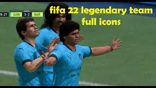 Fifa 22 full match gameplay, Fifa icons vs FCB, new fifa 22 on Pc