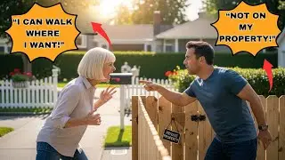 Karen Destroyed My Fence for a Shortcut | So I Bought the Boundary and Locked Her In