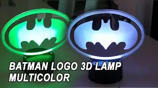 Batman Logo 3D Lamp - Night Light 3D Illusion LED Lamp