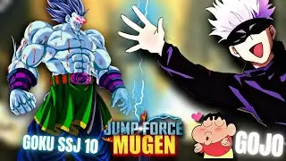 GOKU SSJ10 против GOJO SATORU 🔥 с SHINCHAN и CHOP | JUMP FORCE MUGEN