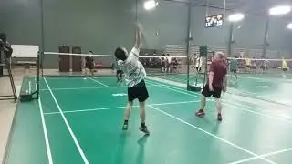 Mabar badminton di Lap Atlas Palembang 08 Des 25 (Nico/Morris vs Rahman/Gilbert)