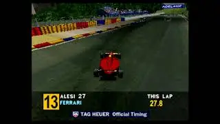 Playstation PS1 F1 Formula 1 1995 - Australia - Ferrari - Alesi