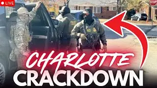 🔴 MASS ARRESTS!! North Carolina. BORDER PATROL & ICE RAIDS! Charlotte. LIVE.