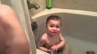 Crabby boy bath