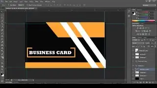 Simple business cards design in Photoshop  cc