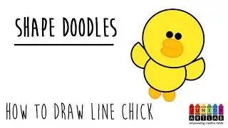 How to Draw a Cute Chick - Sally from Line Friends | Shape Doodles | Junior Art Lab