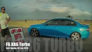 Roll Racing Adelaide 65 FG XR6 Turbo & Tesla Model 3 Performance 2024 (camera car)