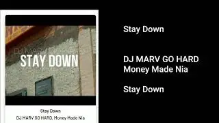 DJ MARV GO HARD - Stay DOWN ft. Money Made Nia [prod. RichieHardo]