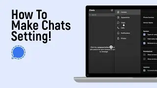 How to Make Chats Setting in Signal App [easy]