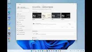 Windows 11 Contrast Themes Screencast