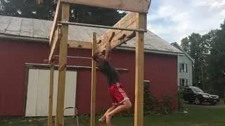 Backyard Ninja Warrior Course Part 6 (Full Run)