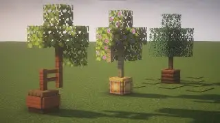 | Miniature trees Minecraft decoration ideas | Миниатюрные деревья Майнкрафт идеи для декорации |
